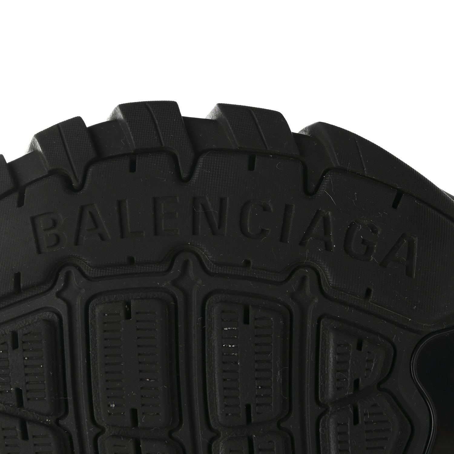 Balenciaga Rubber Track Slide Sandals 41 Black 7 of 9