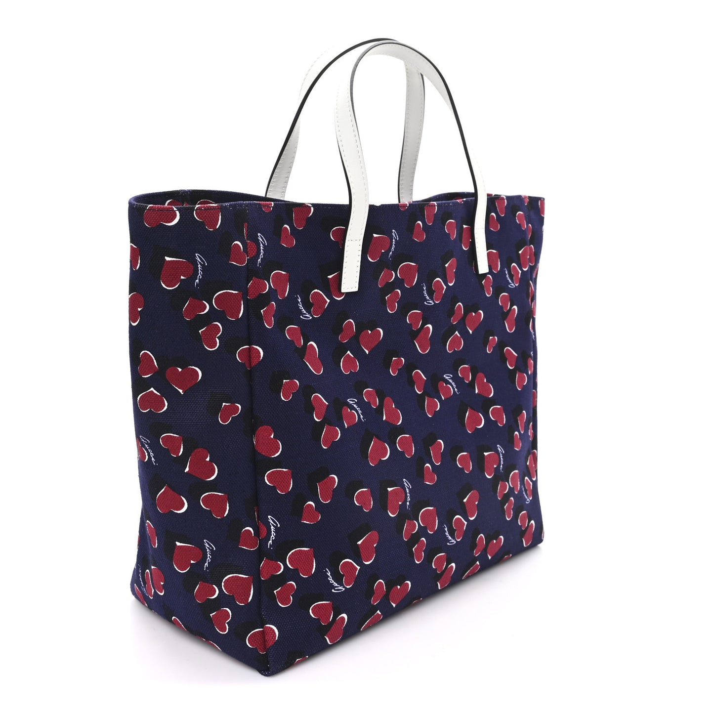 Canvas Heartbeat Print Medium Tote New Wine
