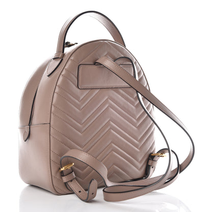 Gucci Calfskin Matelasse GG Marmont Backpack Porcelain Rose 3 of 16