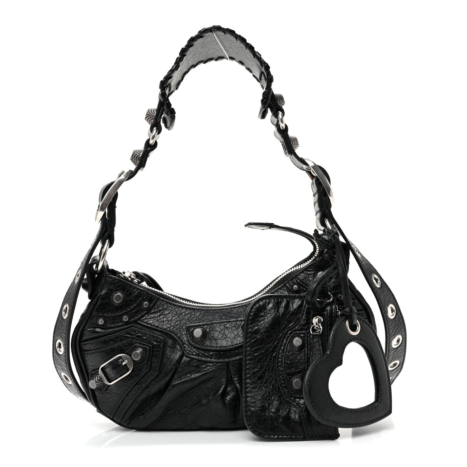 Balenciaga Agneau Arena Le Cagole Shoulder Bag XS Black 3 of 11