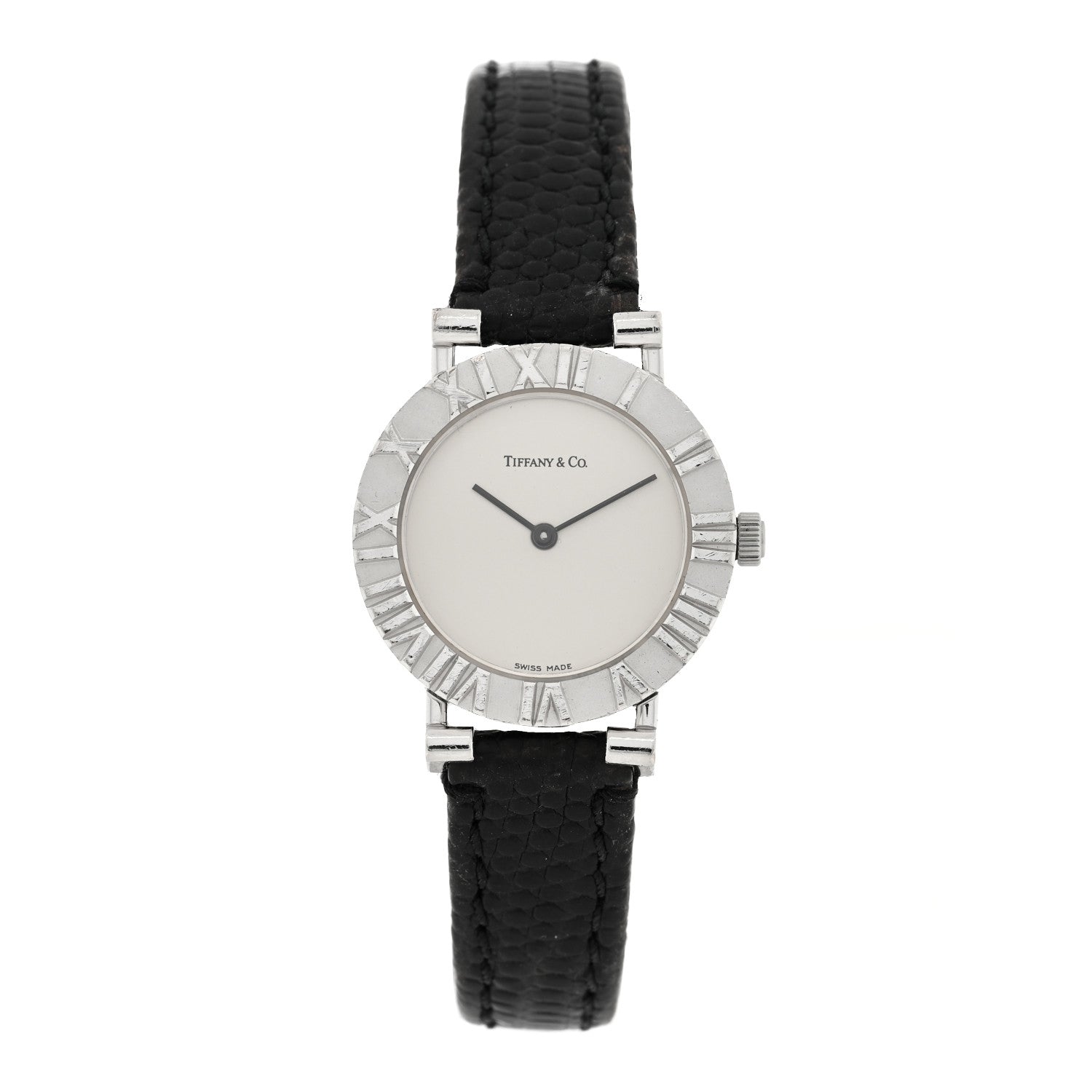 Tiffany Sterling Silver Lizard 24mm Atlas Quartz Watch 1 of 4