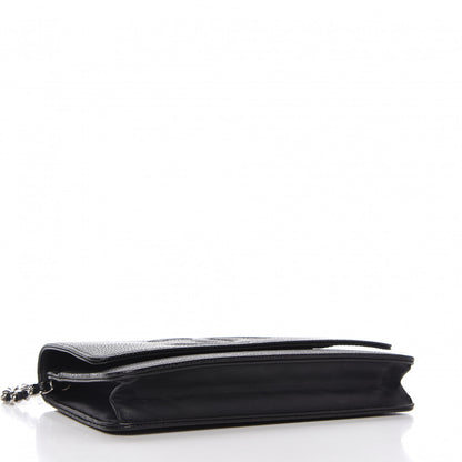 Chanel Caviar Timeless CC Wallet On Chain WOC Black 4 of 11