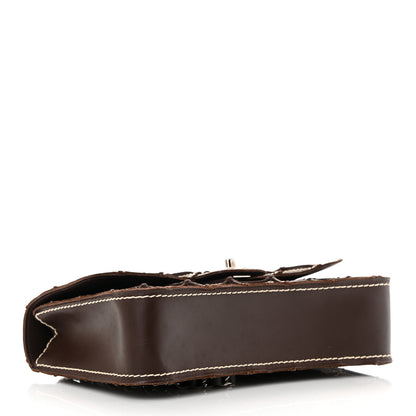 Chanel Lambskin Contrast Square Stitch Flap Brown 4 of 15
