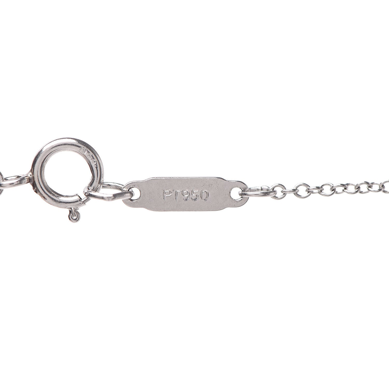 Tiffany Platinum Diamond Small Peace Sign Pendant Necklace 6 of 7