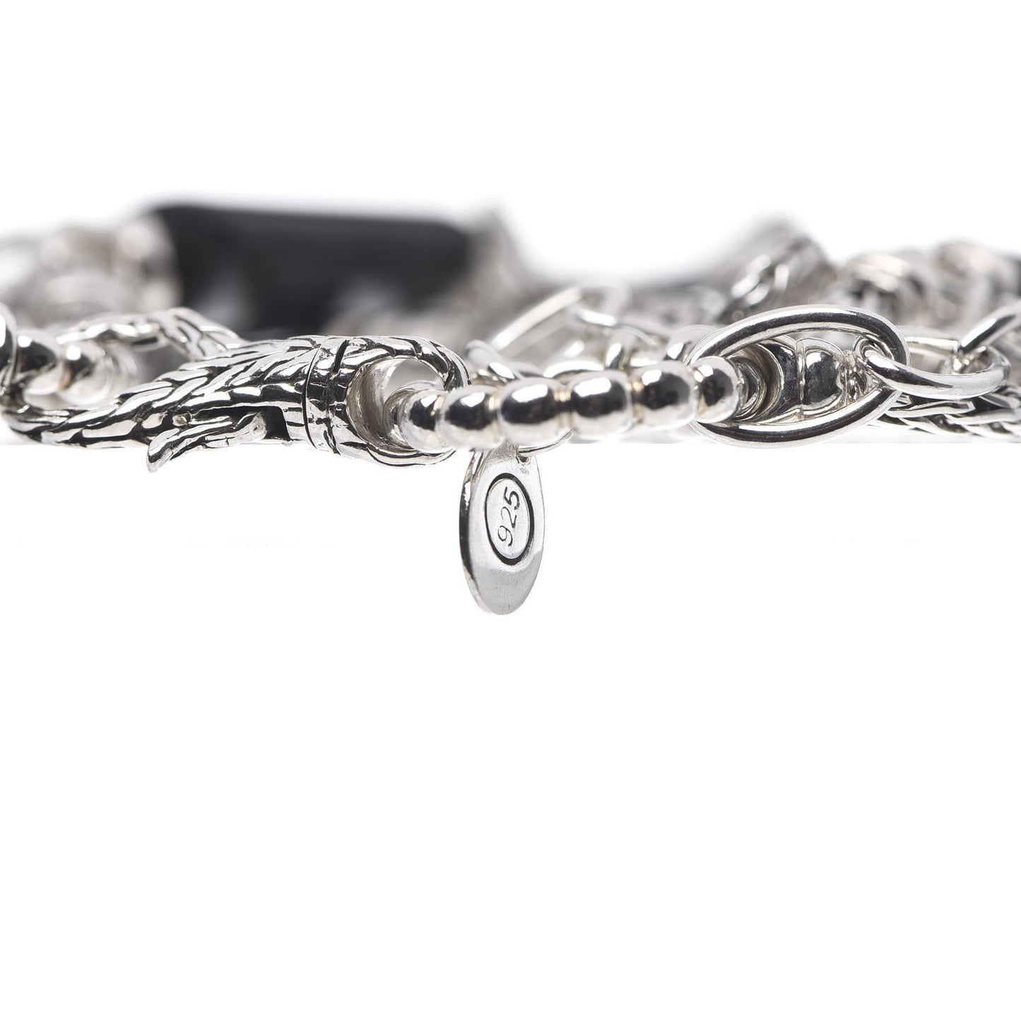 Sterling Silver Agate Multi-Chain Bracelet