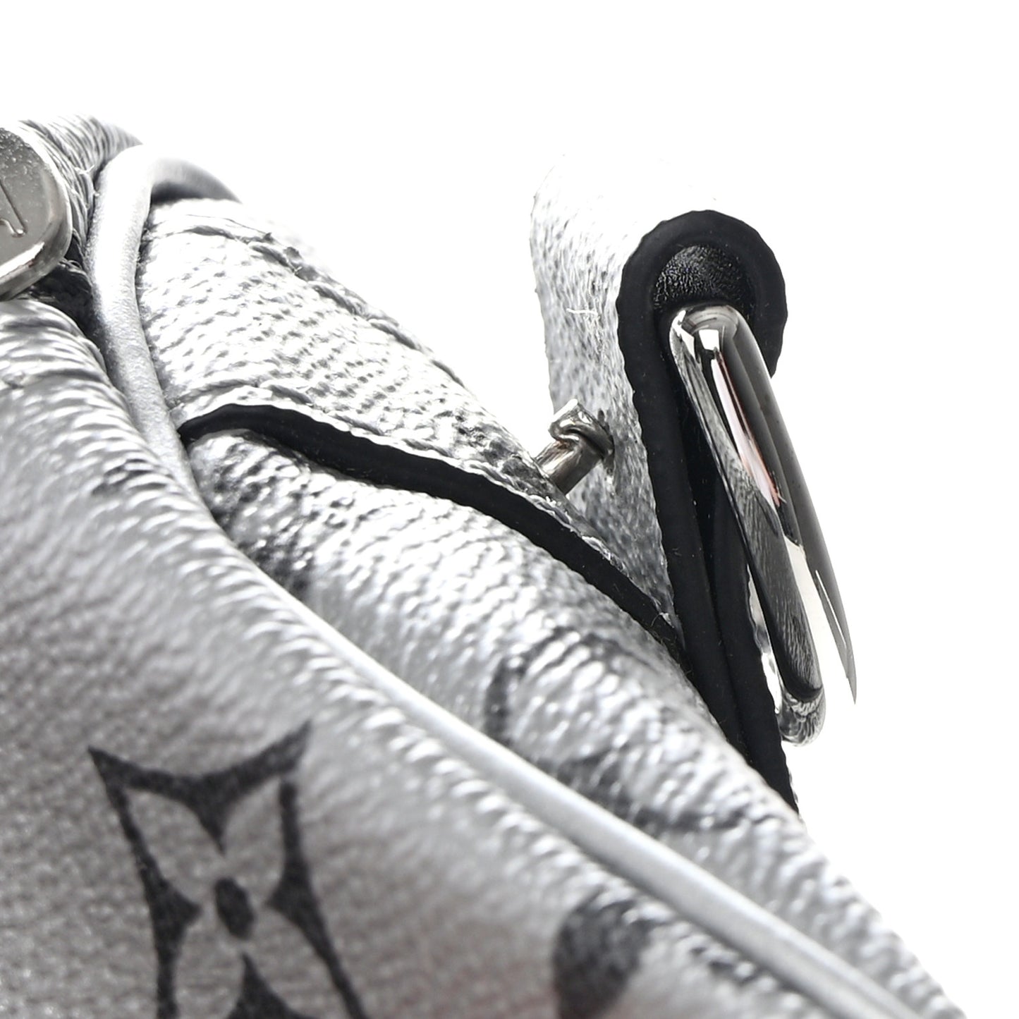 Metallic Monogram Keepall Bandouliere 50 Silver