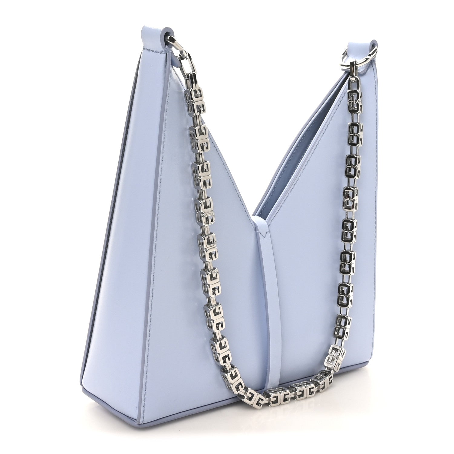 Givenchy Box Calfskin Mini Cut Out Shoulder Bag Baby Blue 3 of 9