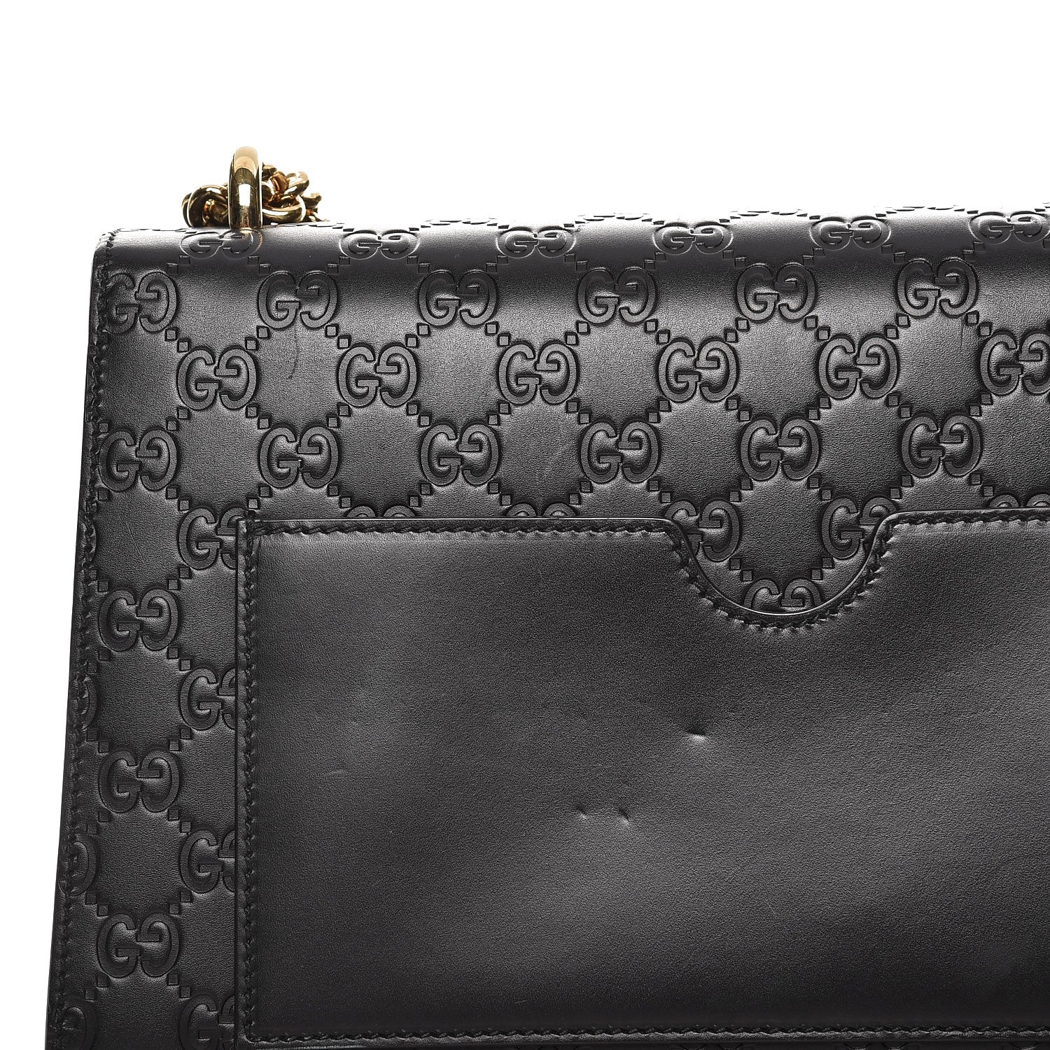 Gucci Guccissima Medium Padlock Shoulder Bag Black 10 of 16