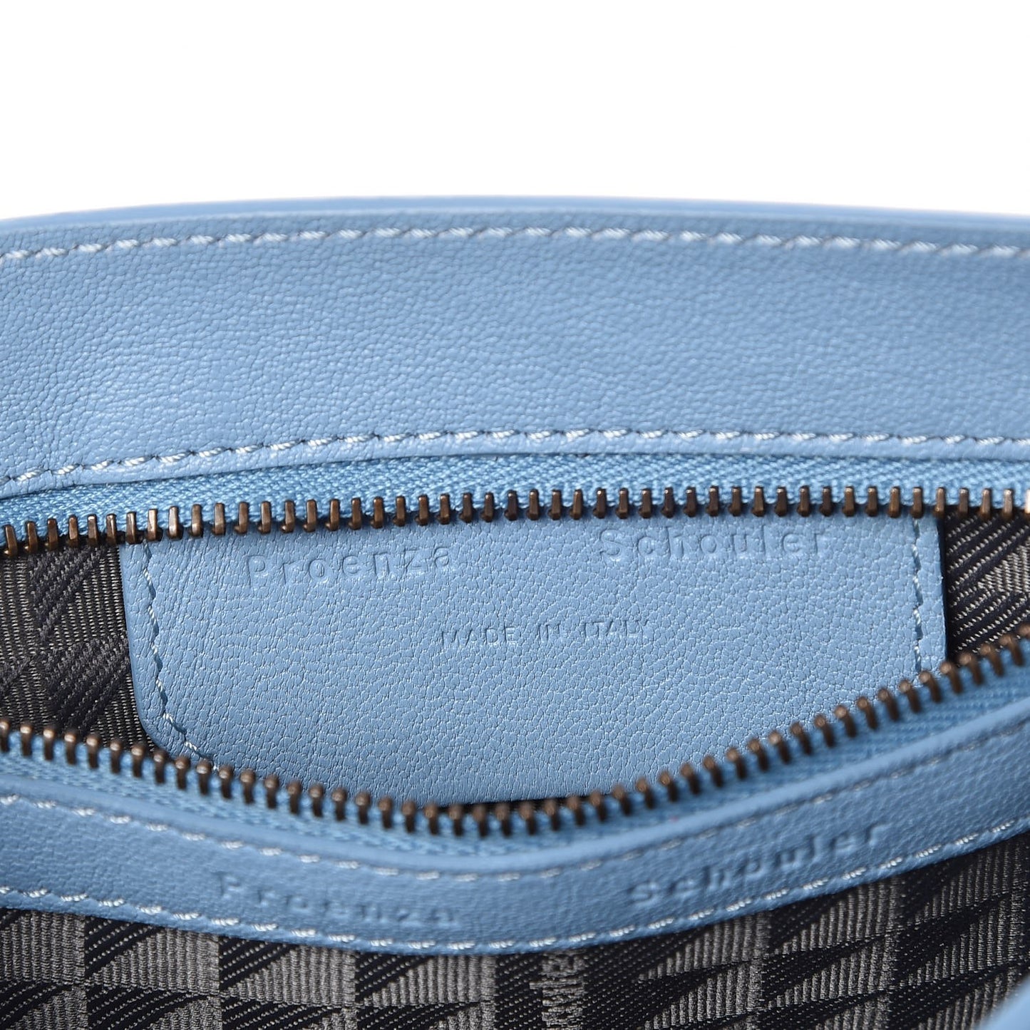 Lambskin PS1 Mini Pouch Messenger Bag Light Blue