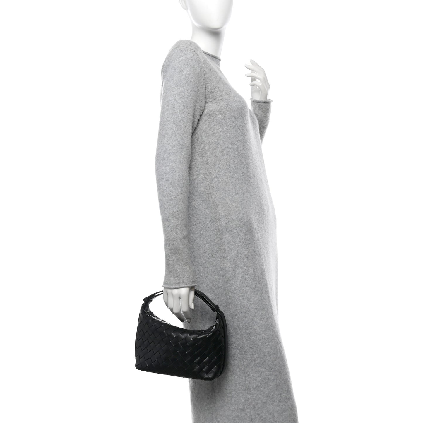 Calfskin Nappa Intrecciato Mini Wallace Black