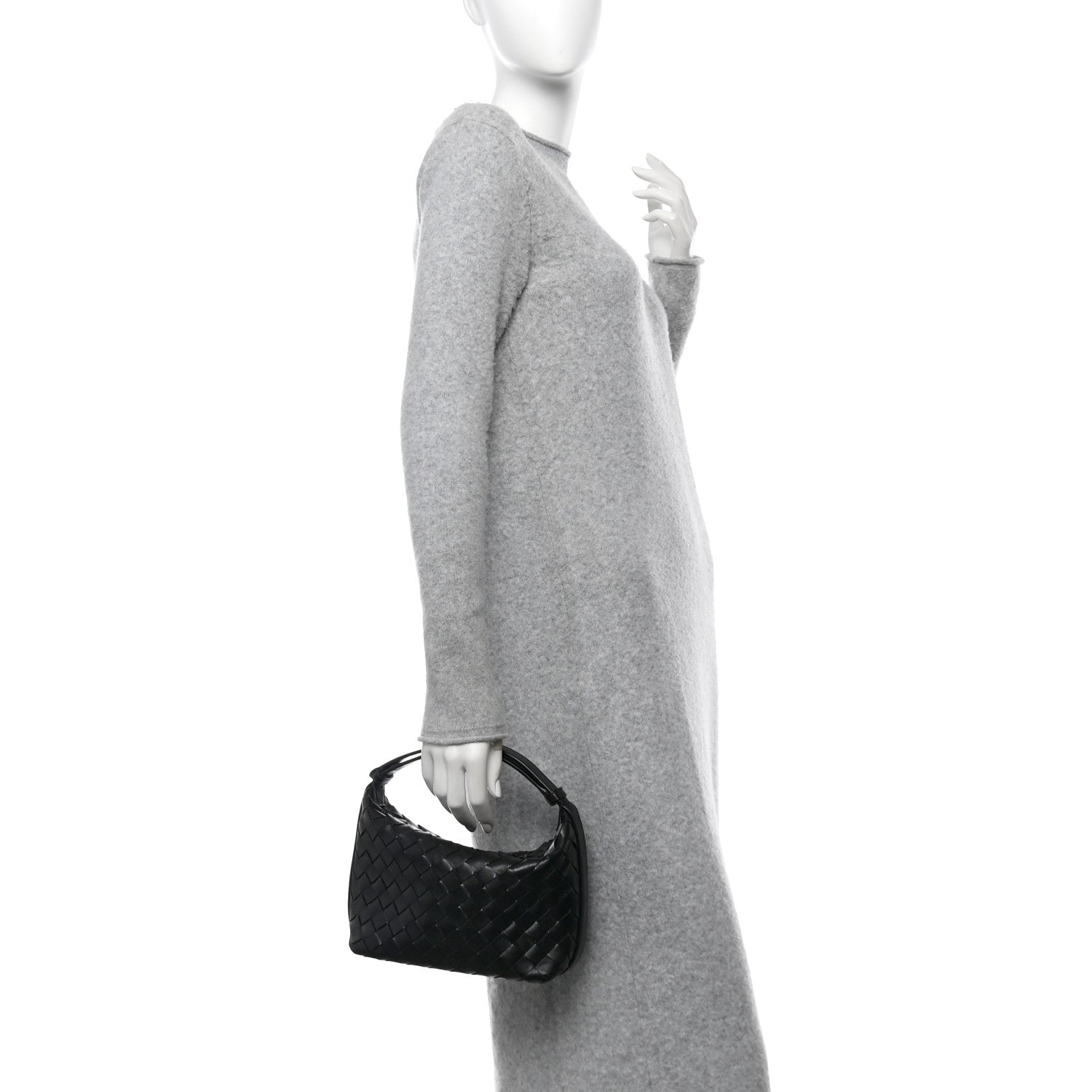 Bottega Veneta Calfskin Nappa Intrecciato Mini Wallace Black 2 of 11