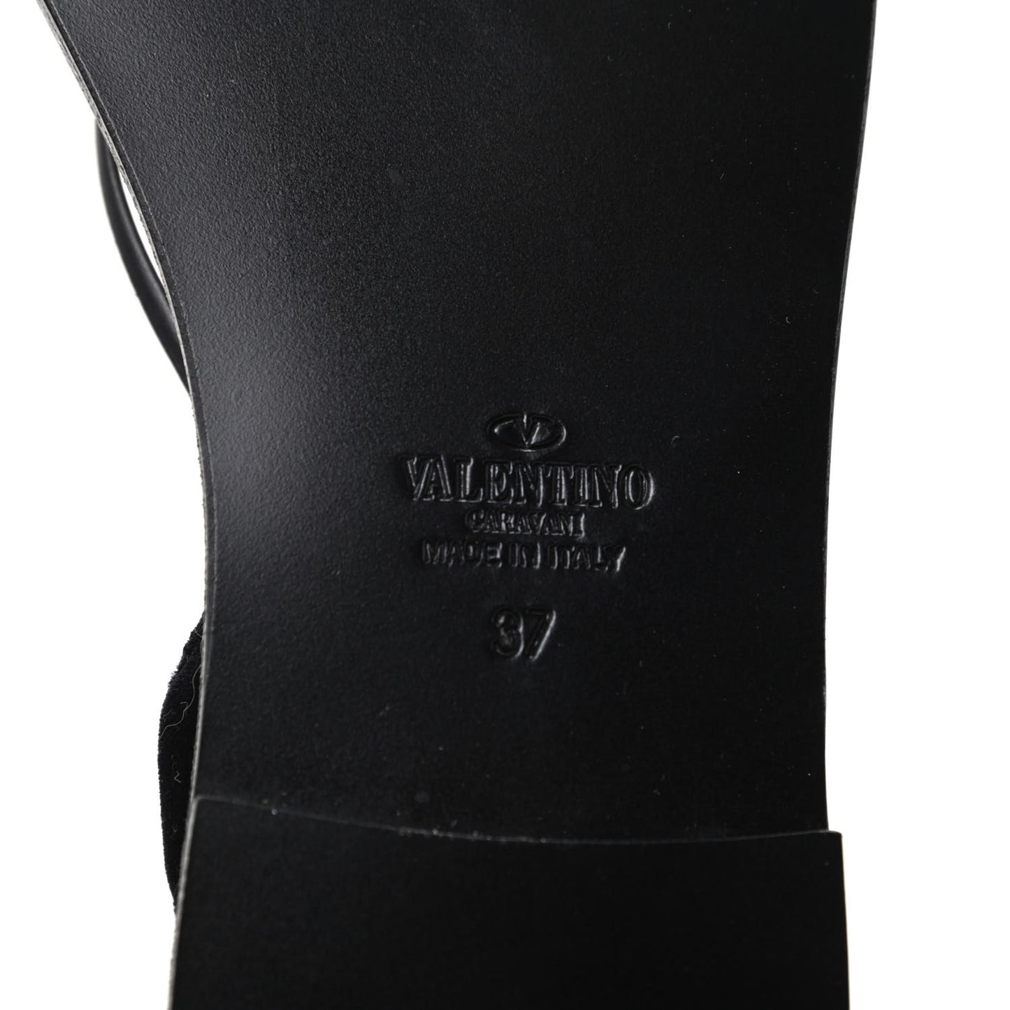 Velvet Lace Up Flat Sandals 37 Black