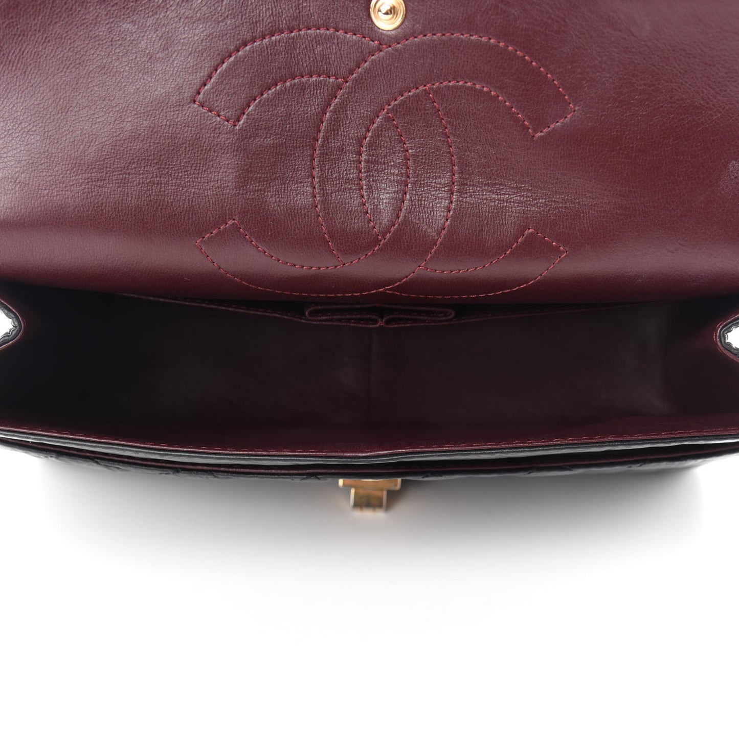 Aged Calfskin Quilted 2.55 Reissue 226 Flap Black
