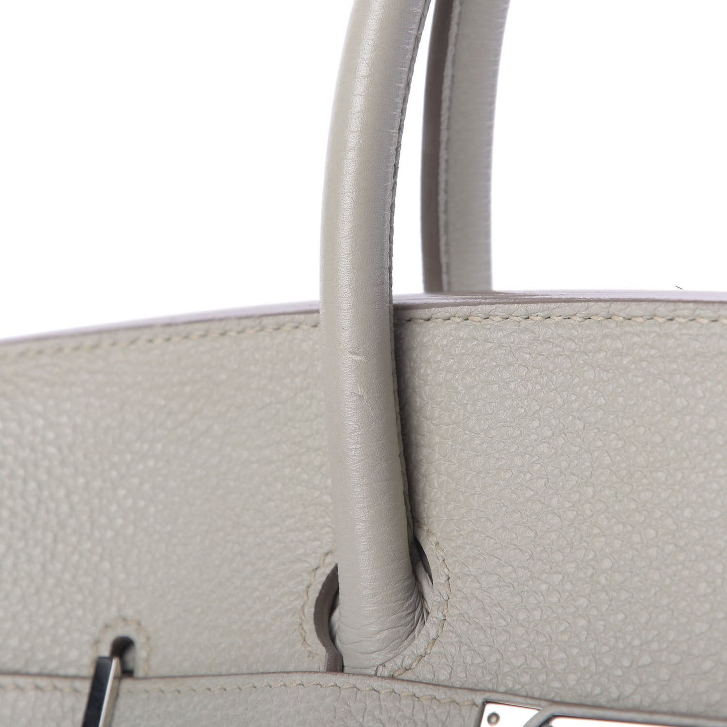 Taurillon Clemence Birkin 35 Gris Perle