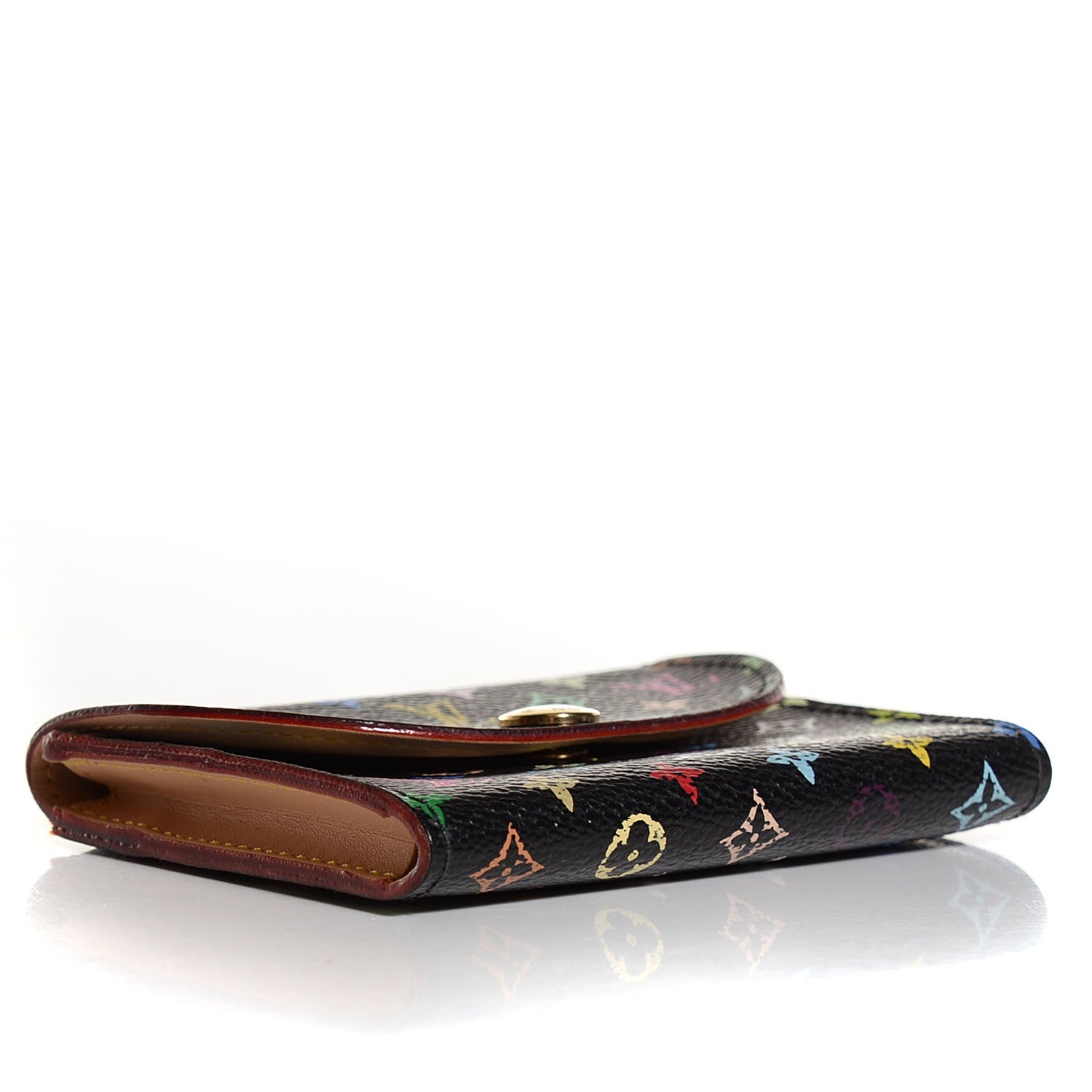 Louis Vuitton Monogram Multicolor Business Card Holder Black 4 of 8
