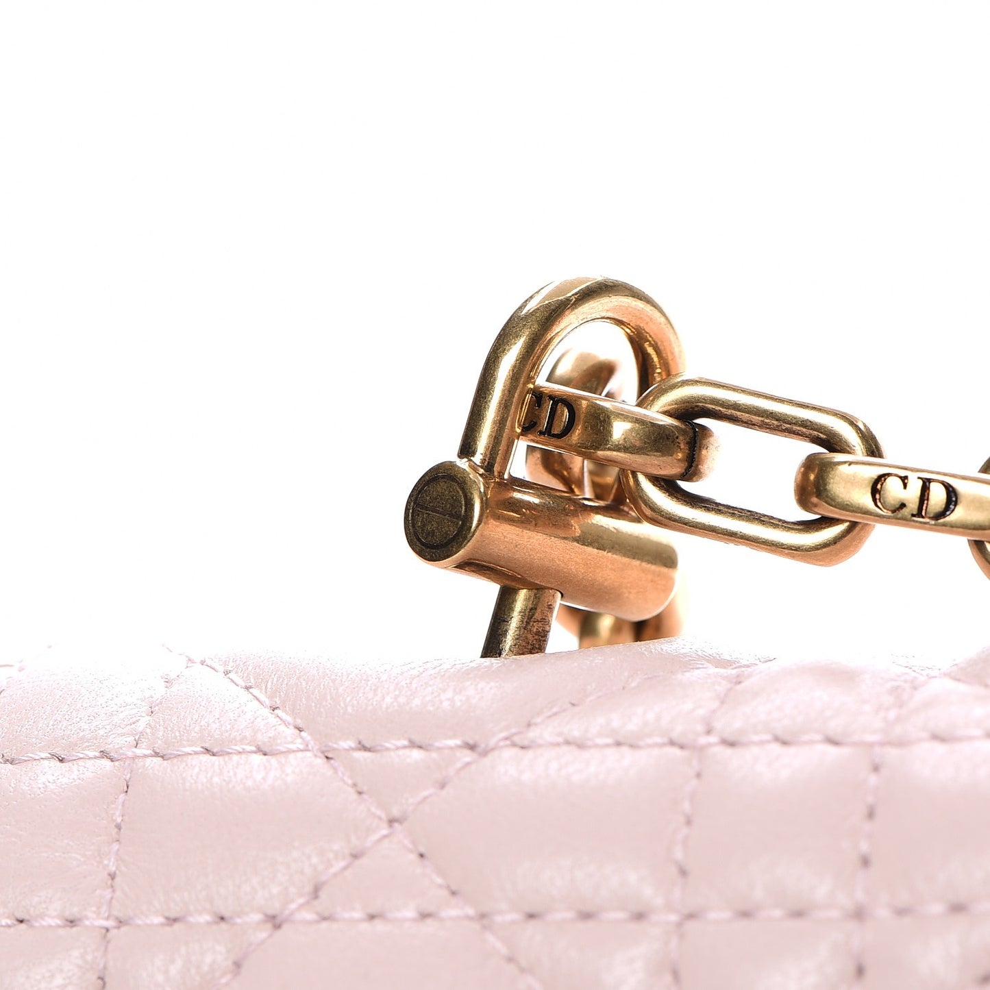 Lambskin Cannage Large Dioraddict Flap Rose Poudre