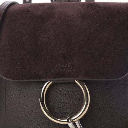 Chloe Suede Calfskin Small Faye Backpack Carbon Brown 10 of 10