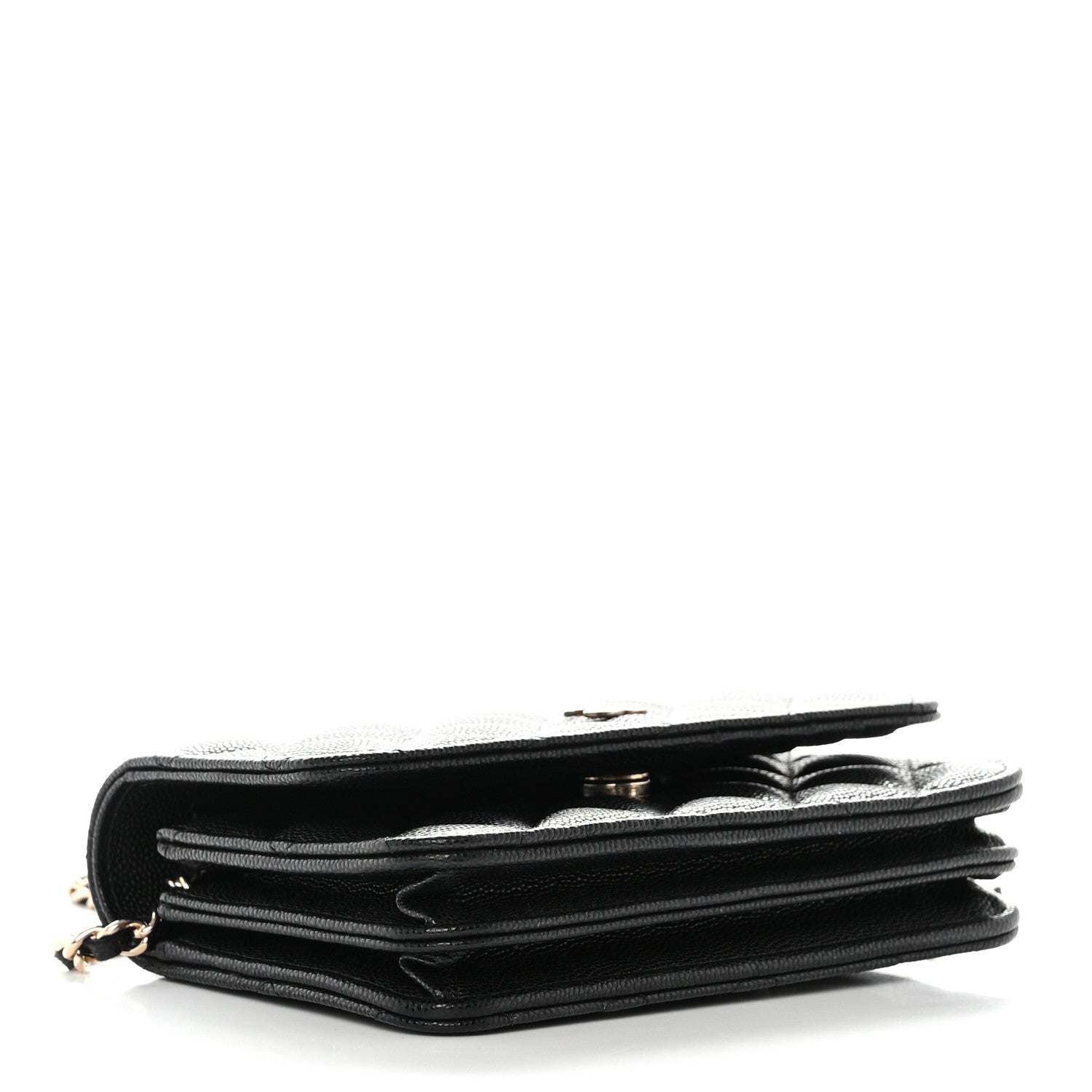 Chanel Caviar Quilted Mini Wallet On Chain WOC Black 4 of 10
