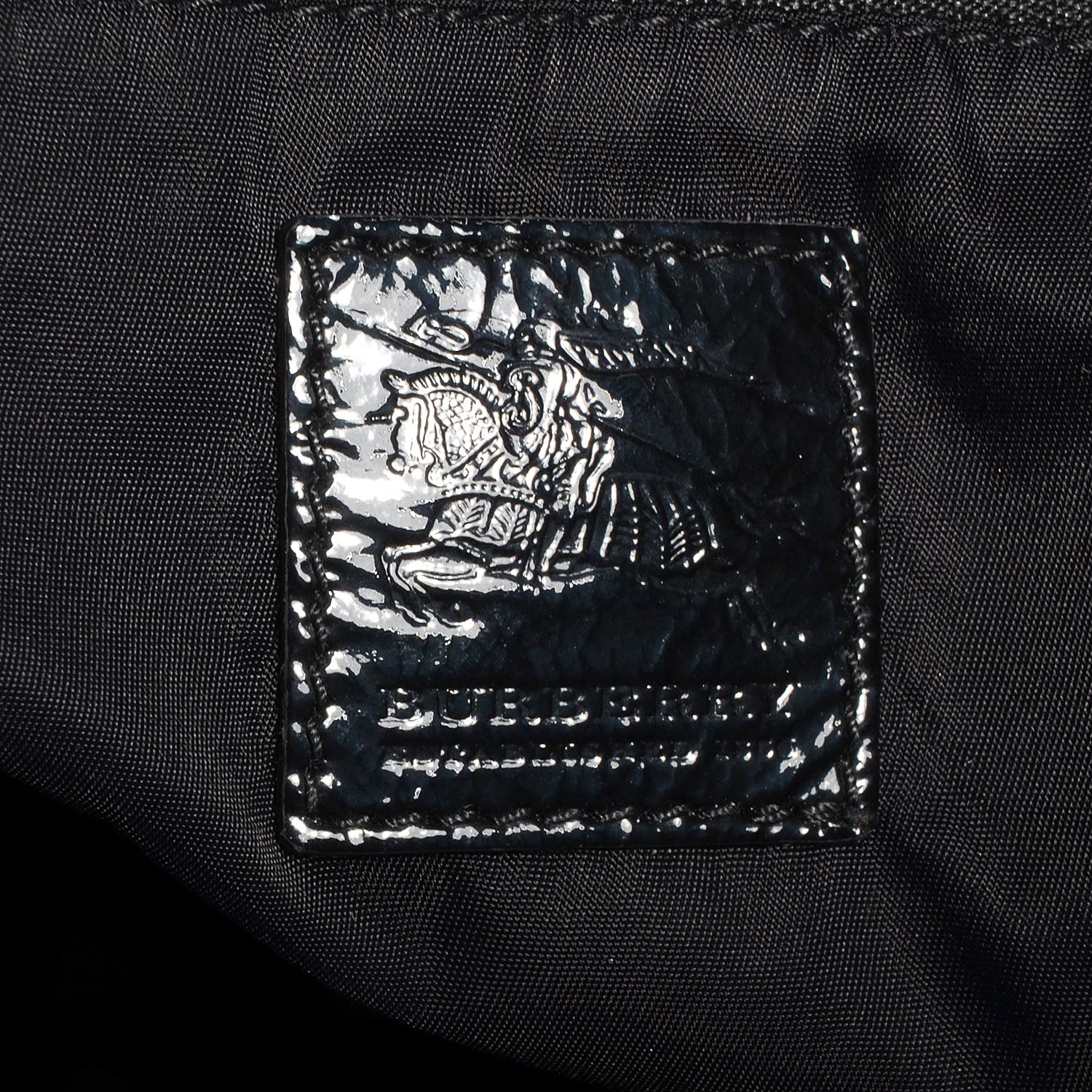Burberry Nylon Beat Check Medium Victoria Tote Black 7 of 8