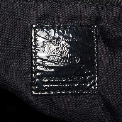Burberry Nylon Beat Check Medium Victoria Tote Black 7 of 8