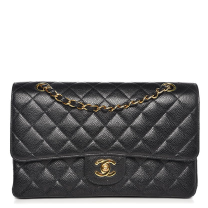 Chanel Caviar Quilted Medium Double Flap Black 1 of 8