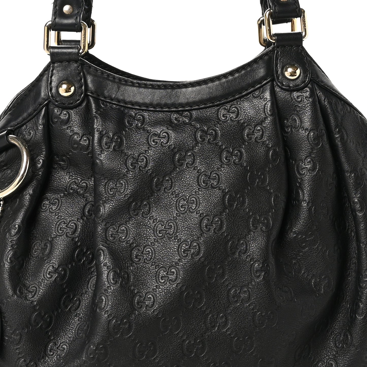 Guccissima Medium Sukey Tote Black