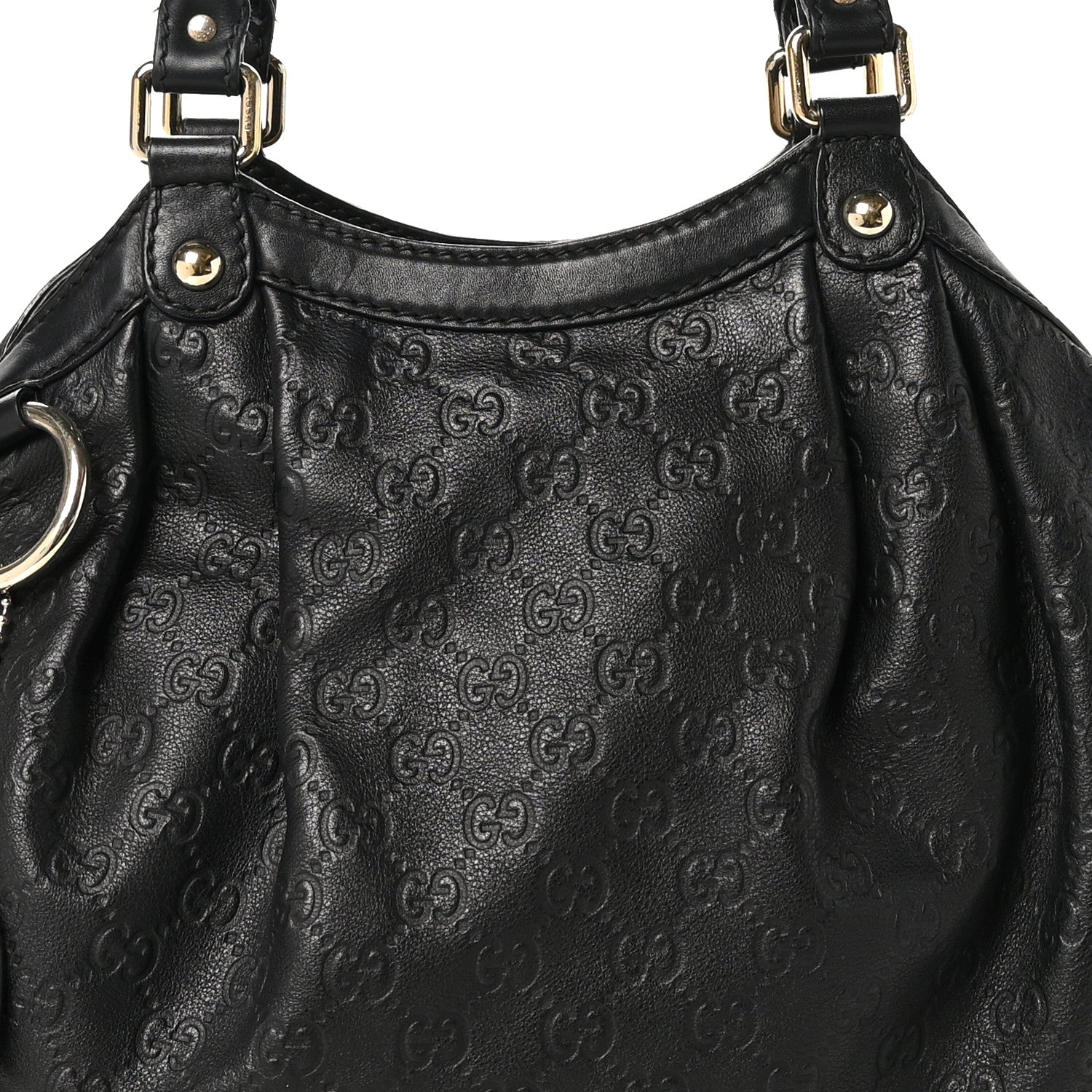Gucci Guccissima Medium Sukey Tote Black 8 of 11