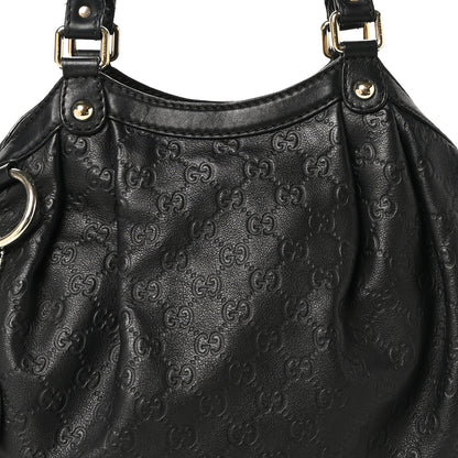 Gucci Guccissima Medium Sukey Tote Black 8 of 11