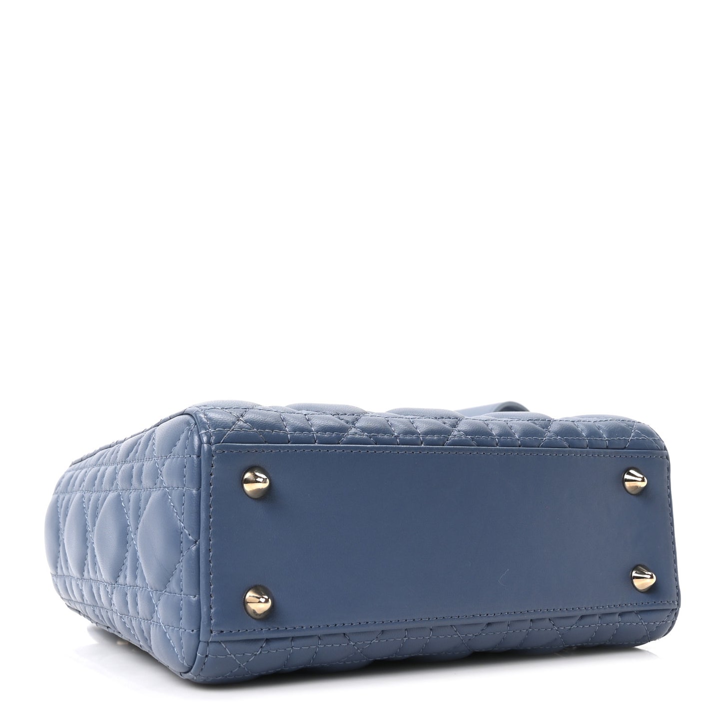 Lambskin Cannage Small My ABCDior Lady Dior Denim Blue