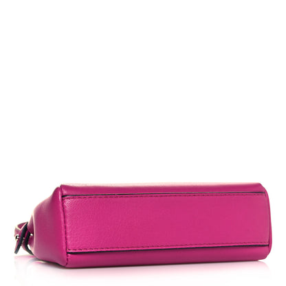 Fendi Nappa Micro Peekaboo Iconic Satchel Magenta 3 of 11