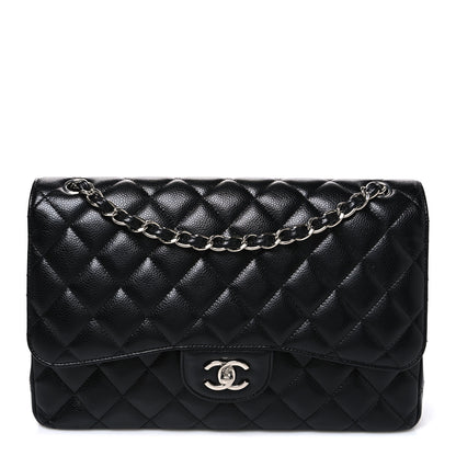 Chanel Caviar Quilted Jumbo Double Flap Black 1 of 10