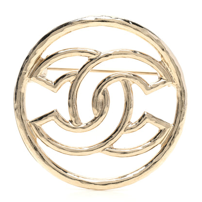Chanel Metal CC Brooch Light Gold 1 of 5