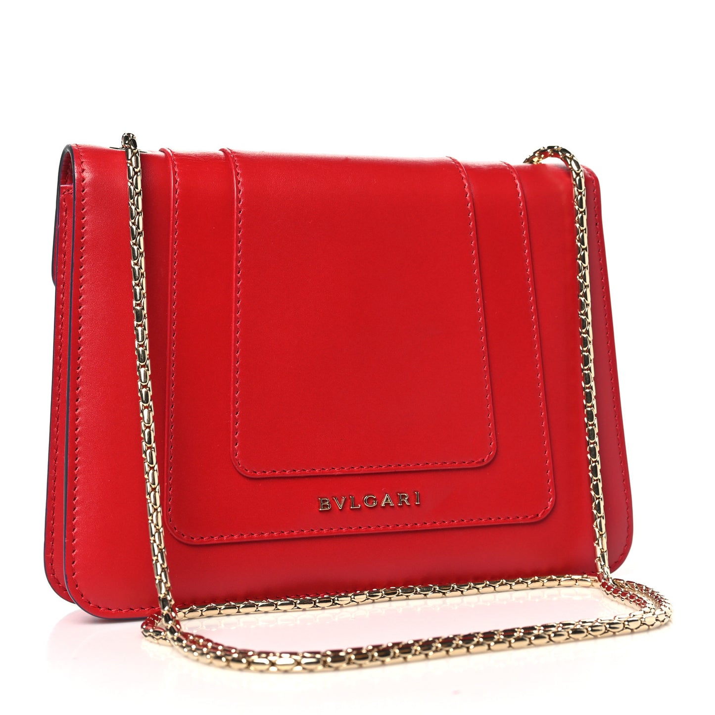 Calfskin Serpenti In Love Forever Crossbody Bag Red