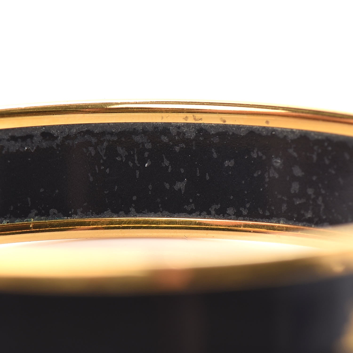 Hermes Enamel Printed Caleche Narrow Bracelet 70 Black 6 of 6