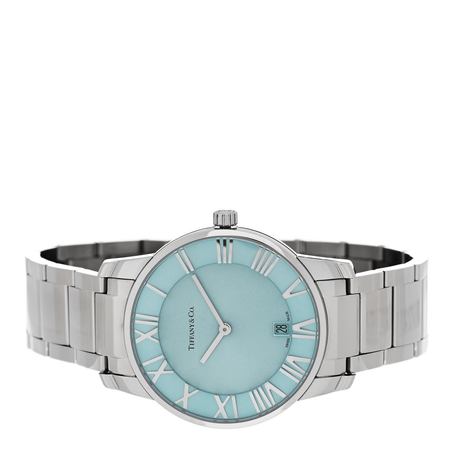 Tiffany Stainless Steel 37mm Atlas 2-Hand Quartz Watch Tiffany