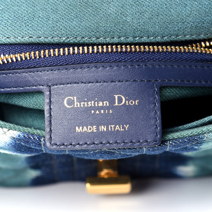 Christian Dior Denim Tie Dye Cannage Small Caro Bag Green Multicolor 7 of 10