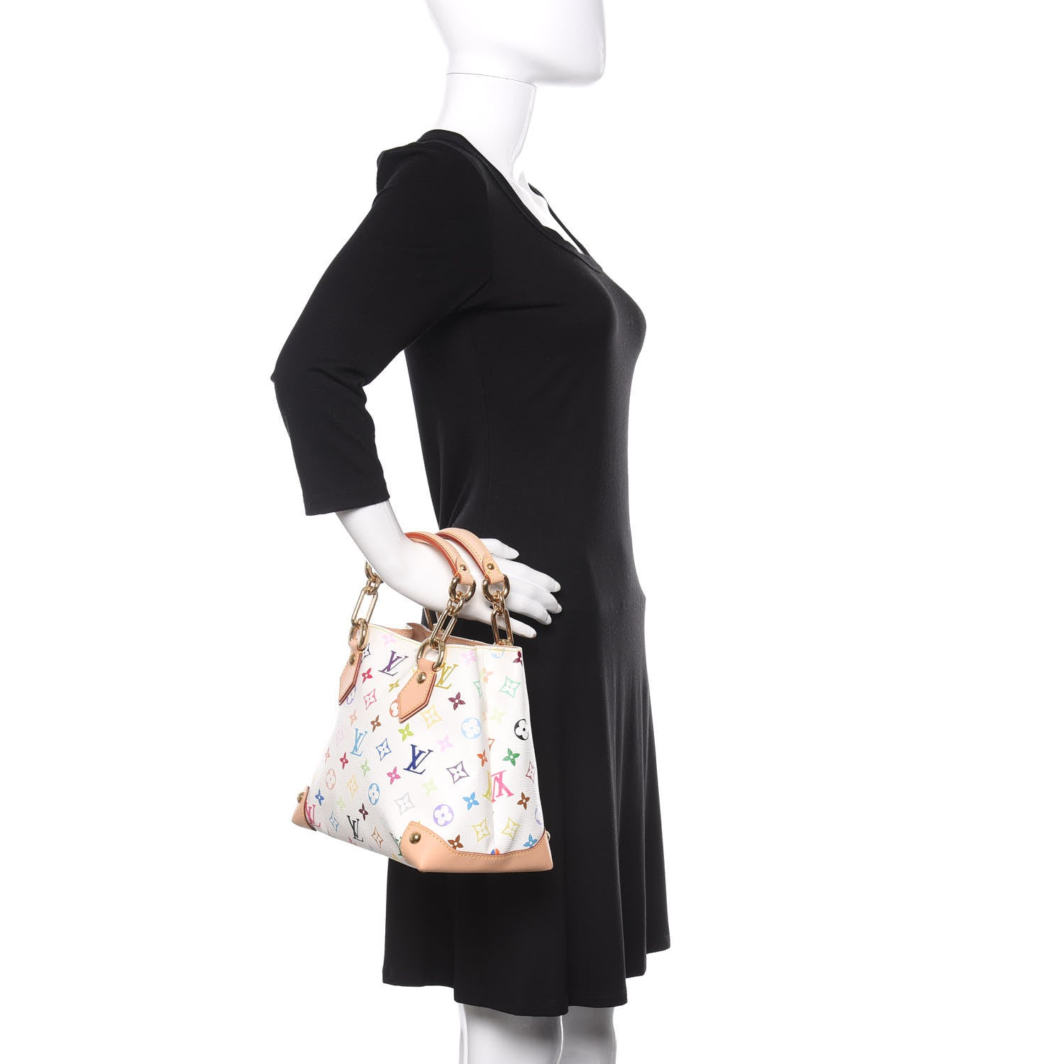 Louis Vuitton Monogram Multicolor Audra White 2 of 10