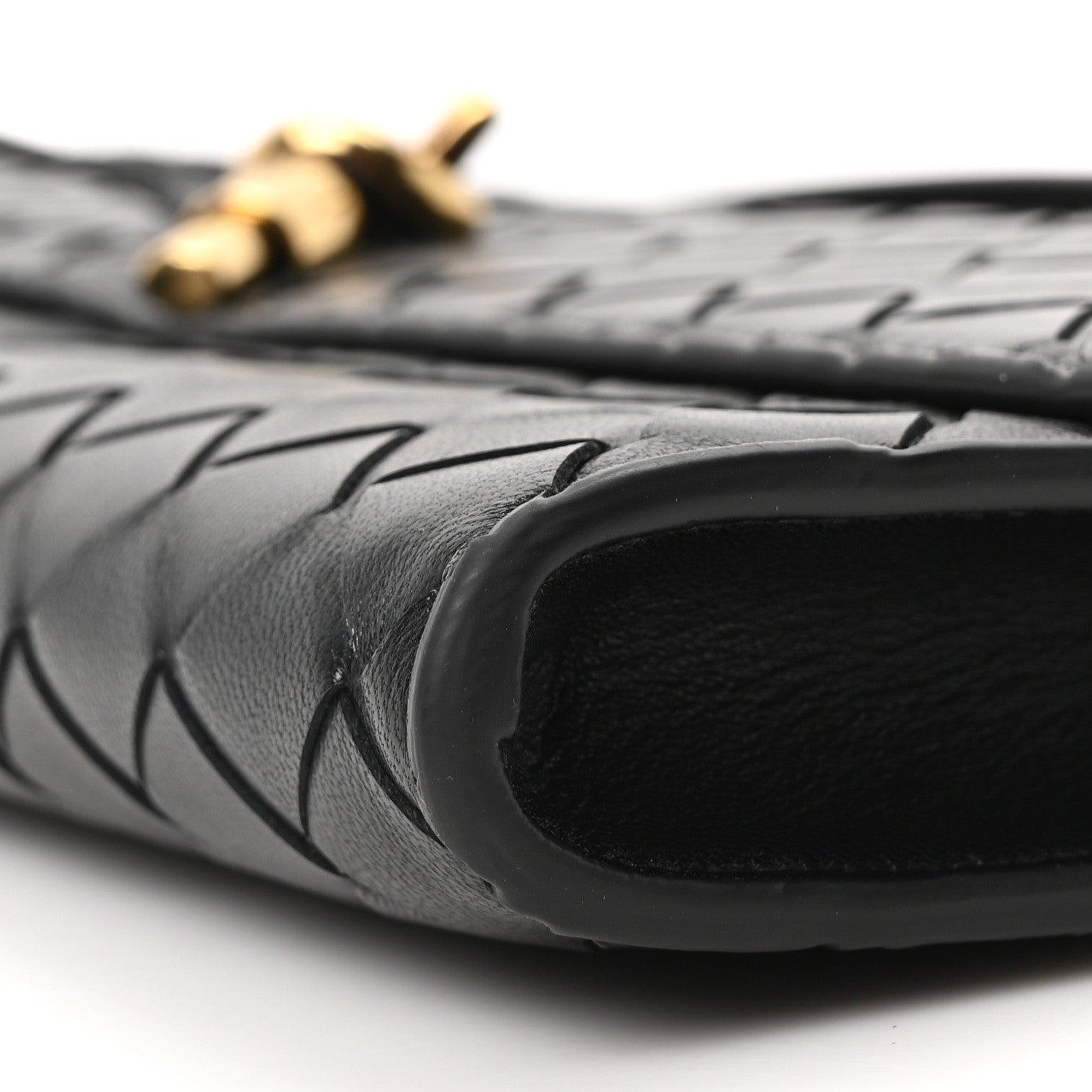 Bottega Veneta Nappa Intrecciato Long Andiamo Top Handle Clutch Black 9 of 9