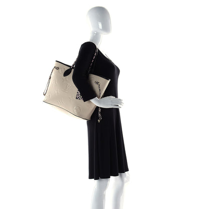 Louis Vuitton Empreinte Monogram Giant Wild At Heart Neverfull MM Creme 2 of 9