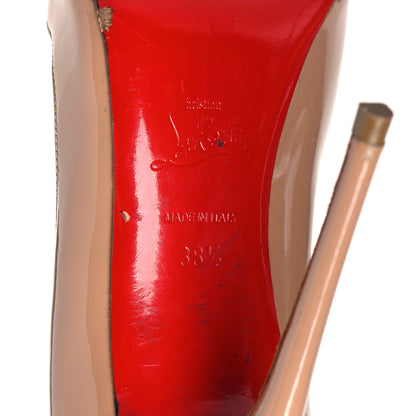 Christian Louboutin Patent So Kate 120 Pumps 38.5 Nude 6 of 14