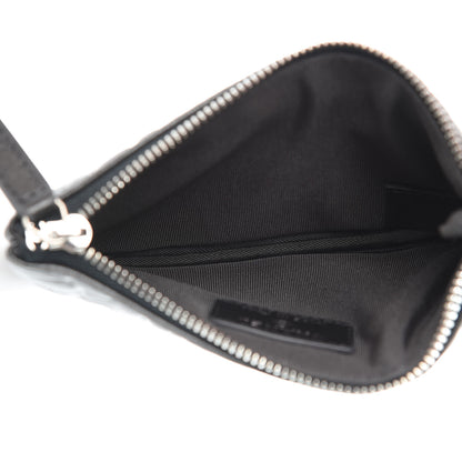 Chanel Goatskin Camellia Embossed Cosmetic Pouch Anthracite 5 of 8