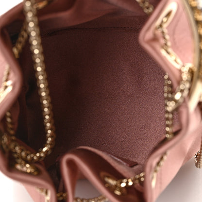 Jimmy Choo Satin Crystal Embellished Top Handle Bon Bon Bag Pink 5 of 9