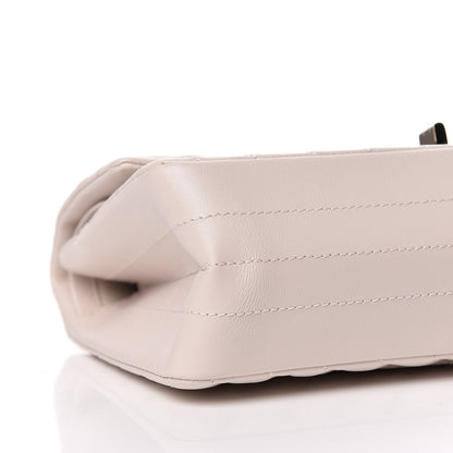 Chanel Aged Calfskin Chevron Quilted 2.55 Reissue 225 Flap Ivory 5 of 10