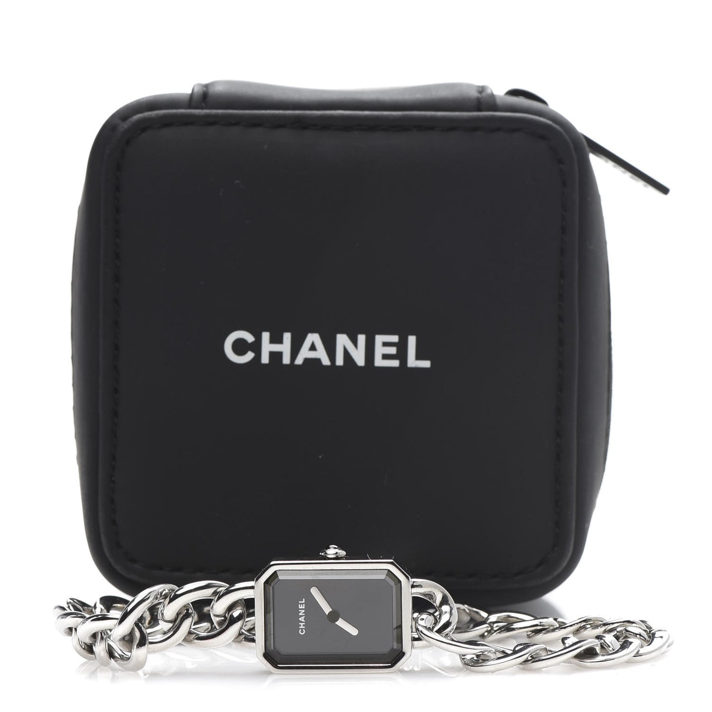 Stainless Steel 20mm Chain Premiere Quartz Watch Black L