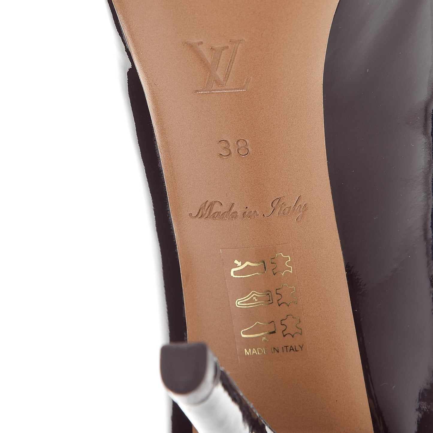 Patent Calfskin Oh Really Peep Toe Pumps 38 Amarante