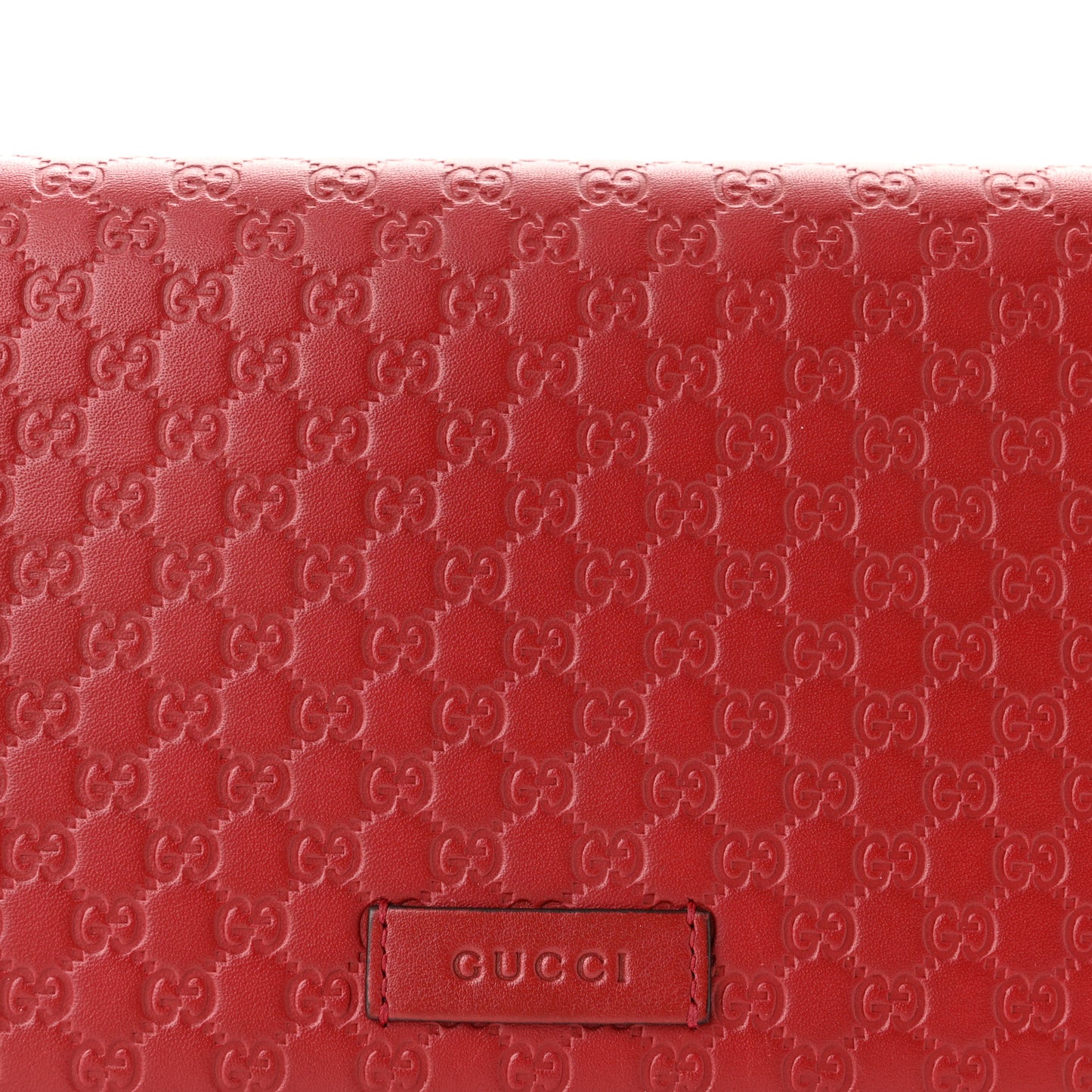 Microguccissima Crossbody Wallet Red