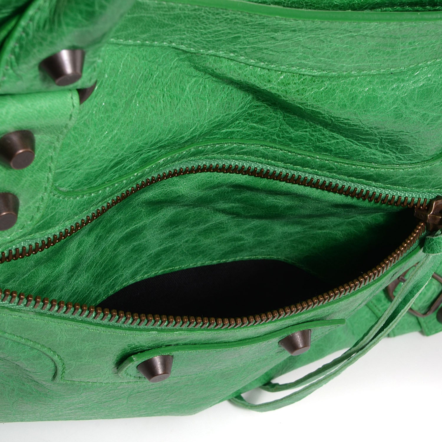 Balenciaga Agneau Classic Hardware City Vert Poker 8 of 12