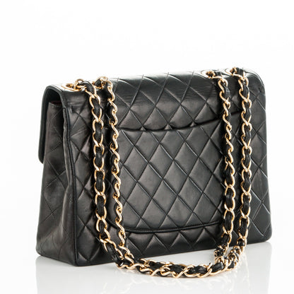 Chanel Lambskin Quilted Jumbo Single Flap Black 3 of 8
