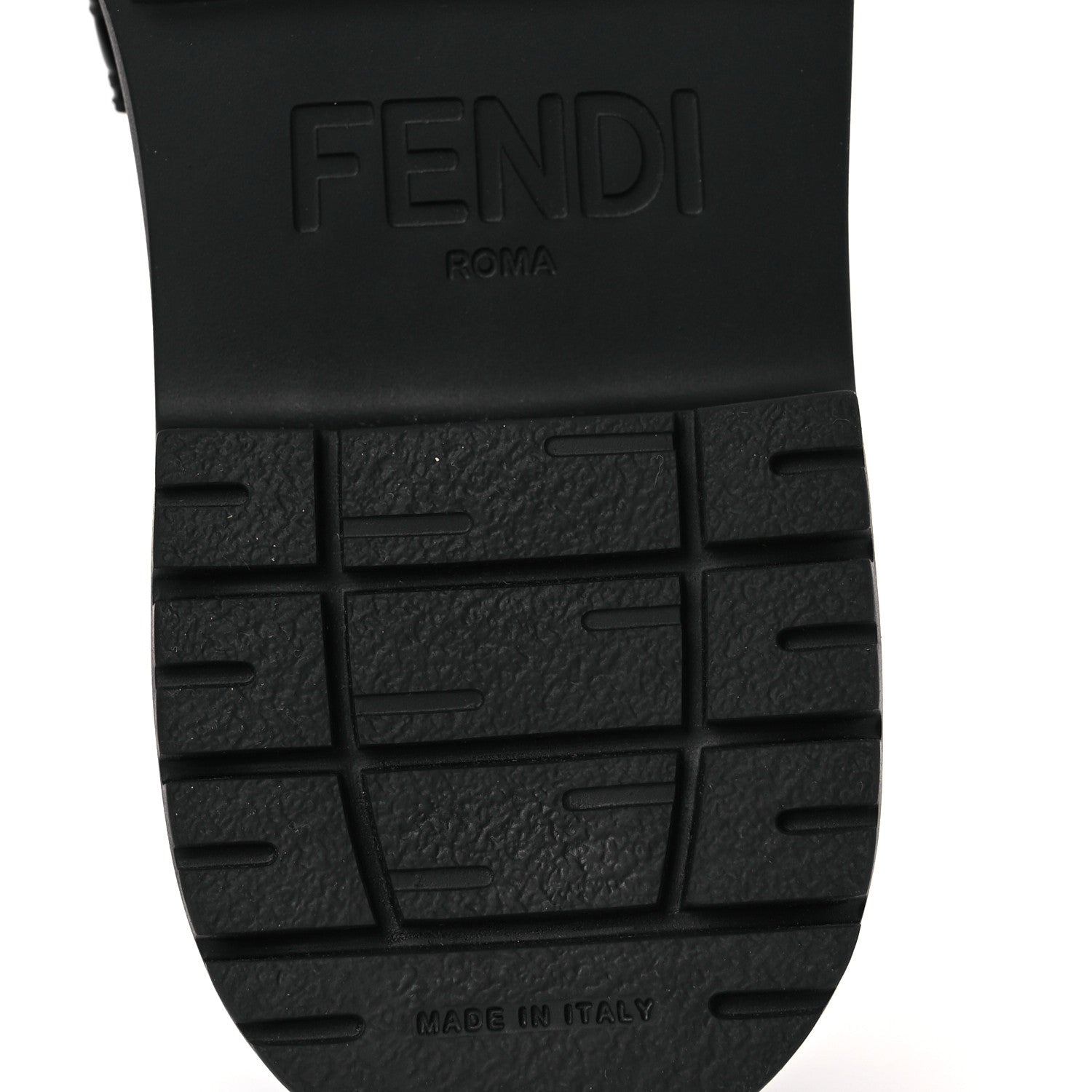 Fendi Vitello Abrasivato Fendigraphy 50mm Loafers 40 Black 8 of 13