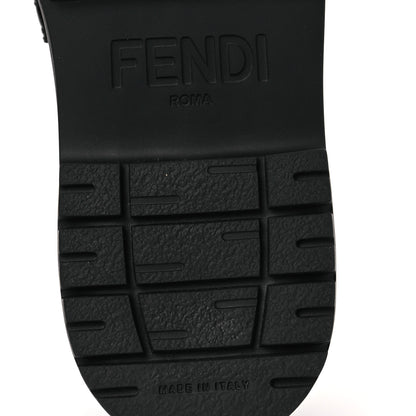 Fendi Vitello Abrasivato Fendigraphy 50mm Loafers 40 Black 8 of 13